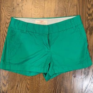 Green JCrew Chino Shorts